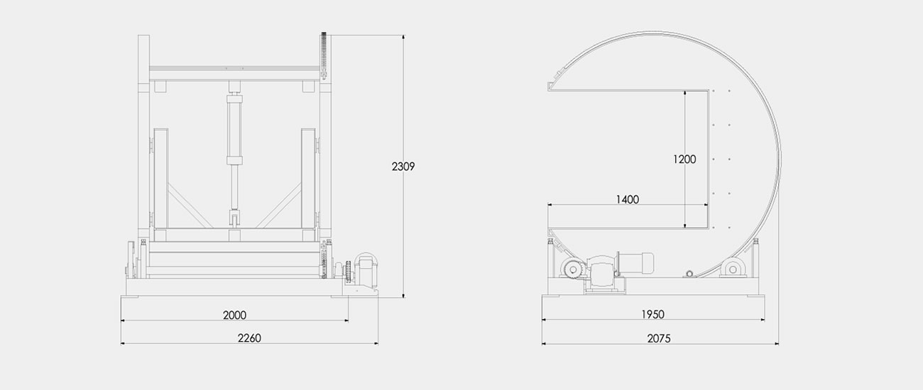 180° Panel Turnover Device