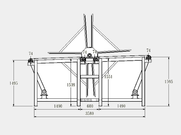 Blade Type Panel Turnover Device