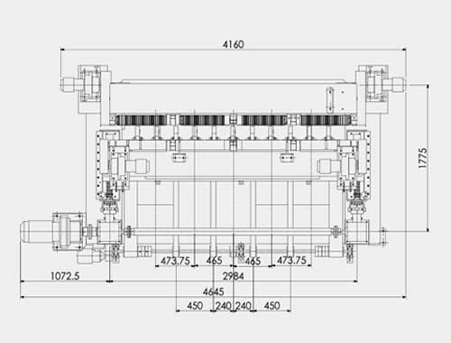 9FT Spindle-less Lathe